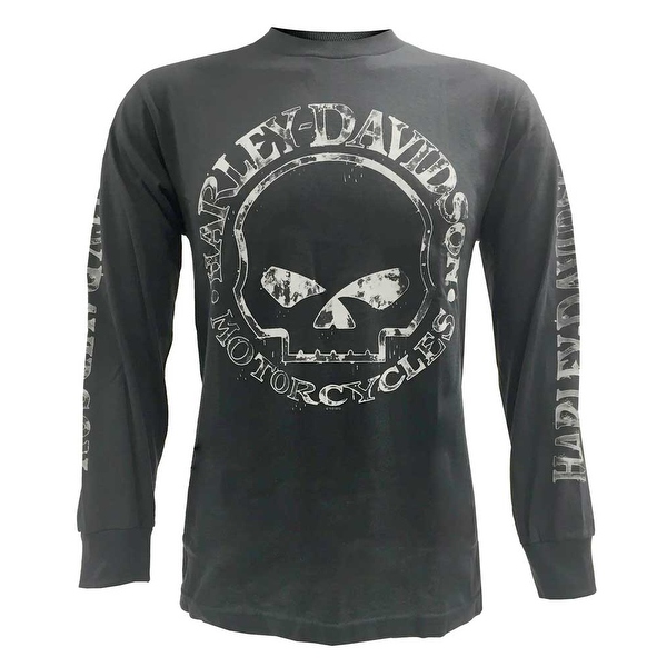 Shop Harley  Davidson  Men s Willie G Skull Long Sleeve T 