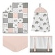 preview thumbnail 2 of 4, Sweet Jojo Designs Blush Pink, Grey and White Watercolor Elephant Safari Collection Girl 4-piece Crib Bedding Set