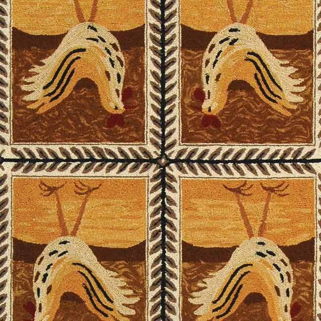 SAFAVIEH Handmade Chelsea Shawnee French Country Wool Rug