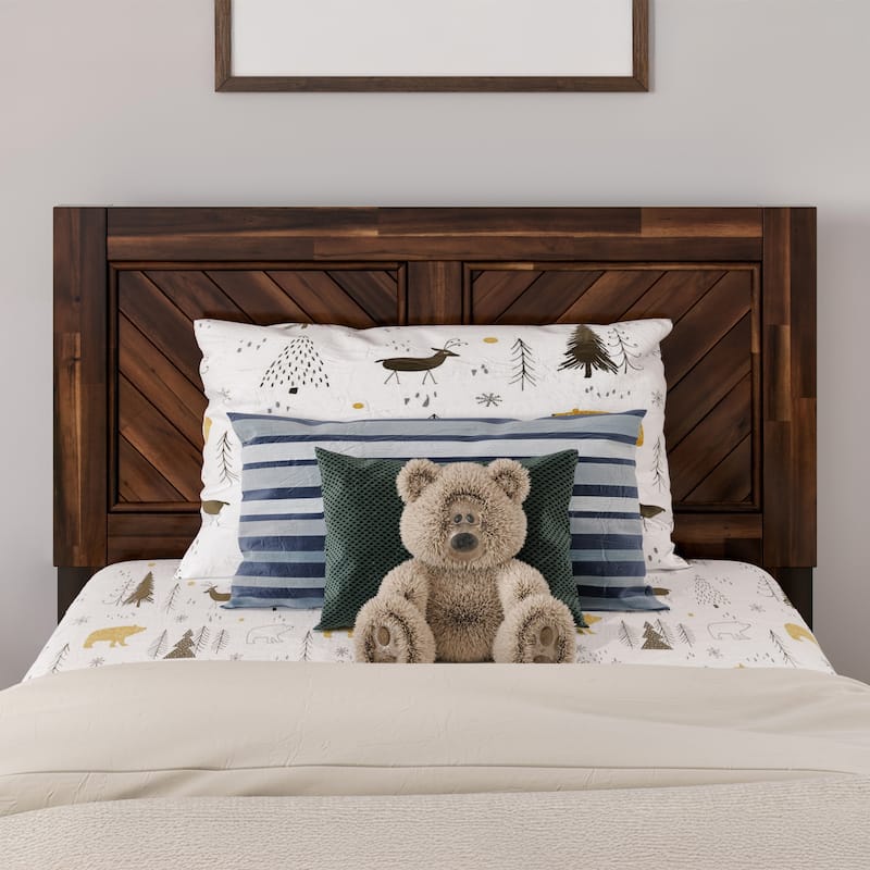 AFI Canyon Wood Headboard with Attachable Charger