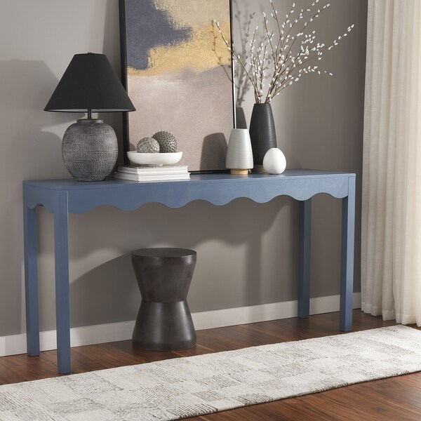 SAFAVIEH Lilith Wavy 63-Inch Wood Console Table, Traditional - 63