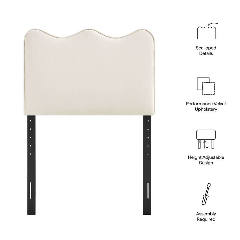 Athena Stain-Resistant Performance Velvet Headboard