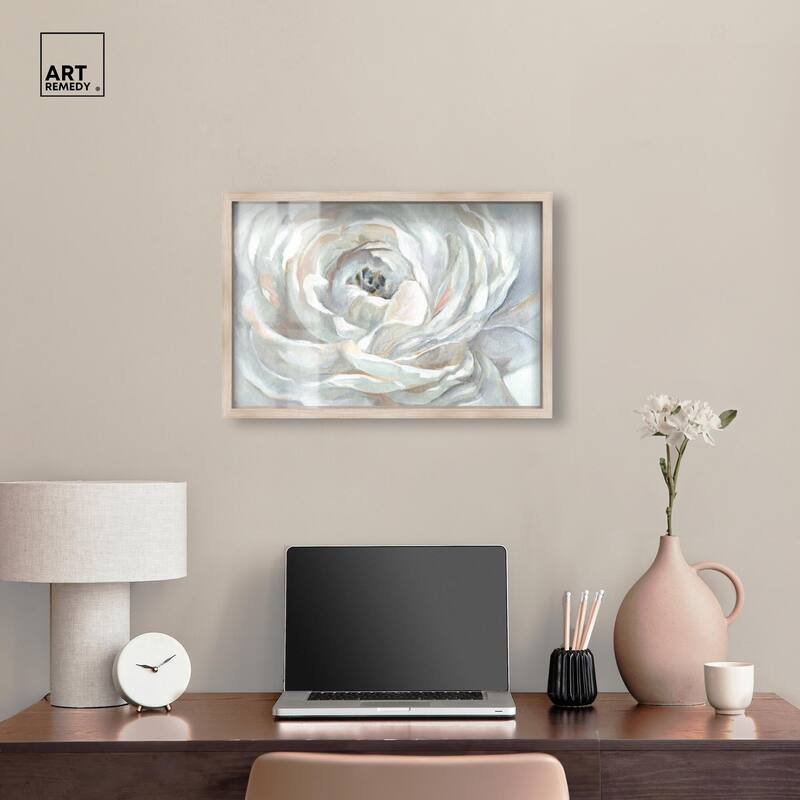 Powdery Peony Shadowbox by Art Remedy