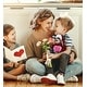 preview thumbnail 4 of 3, DolliBu Happy Mothers Day Super Soft Plush Red Plaid Outfit Black Bear - 9 inches