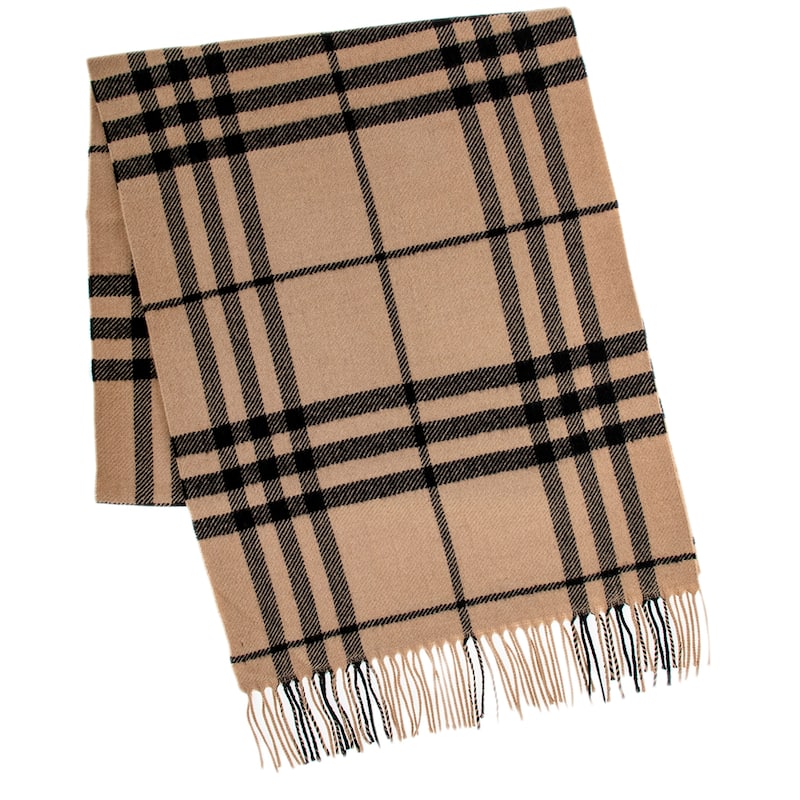 Burberry Giant Check Wool Scarf
