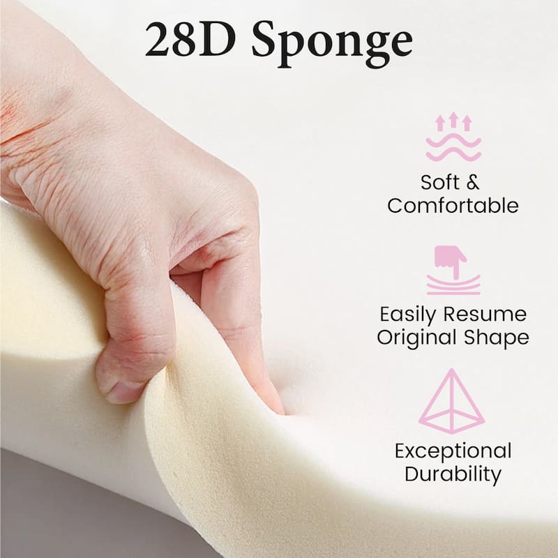 Outdoor Patio Chaise Lounge Chair Seat Cushions with Pillow