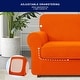 preview thumbnail 13 of 63, Subrtex 3-Piece Stretch Armchair Slipcover Sets with 1 Backrest Cushion Covers and 1 Seat Cushion Covers