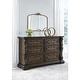 preview thumbnail 1 of 3, Signature Design by Ashley Maylee Dark Brown Dresser Dark Bown - 6-drawer