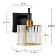 preview thumbnail 166 of 182, 2/3/4-Light Modern Bathroom Crystal Vanity Light Wall Sconces