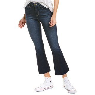 frame le crop mini bootcut jeans