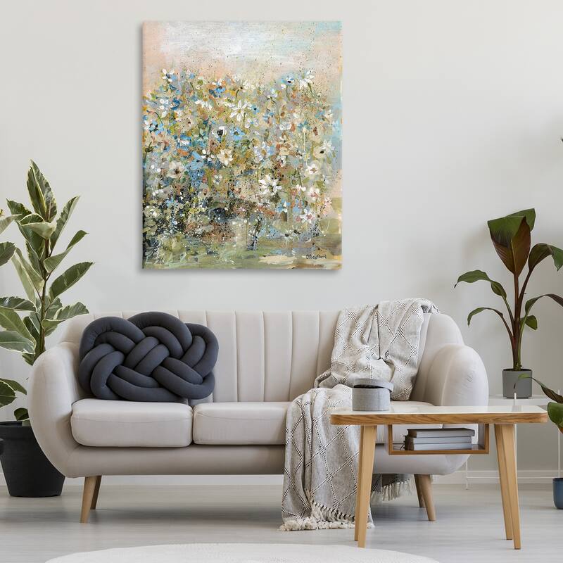 Stupell Speckled Garden Flowers Canvas Wall Art Design By Roy Ebert