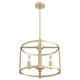 preview thumbnail 8 of 17, Hunter Astwood 18" 4-Light Chandelier, Caged, Kitchen Island, Dining Room, Entry - Transitional, Art-Deco, Contemporary