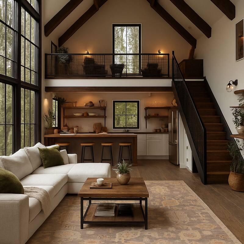 ECARPETGALLERY Hand-knotted Kavya Oushak Dark Grey Wool Rug - 7'11 x 9'10