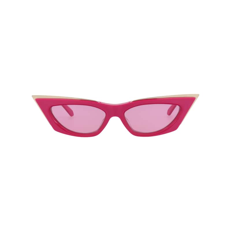 Valentino Cat Eye-Frame Acetate and Titanium Sunglasses - Pink Pink Pink - Multi - Rose Lens