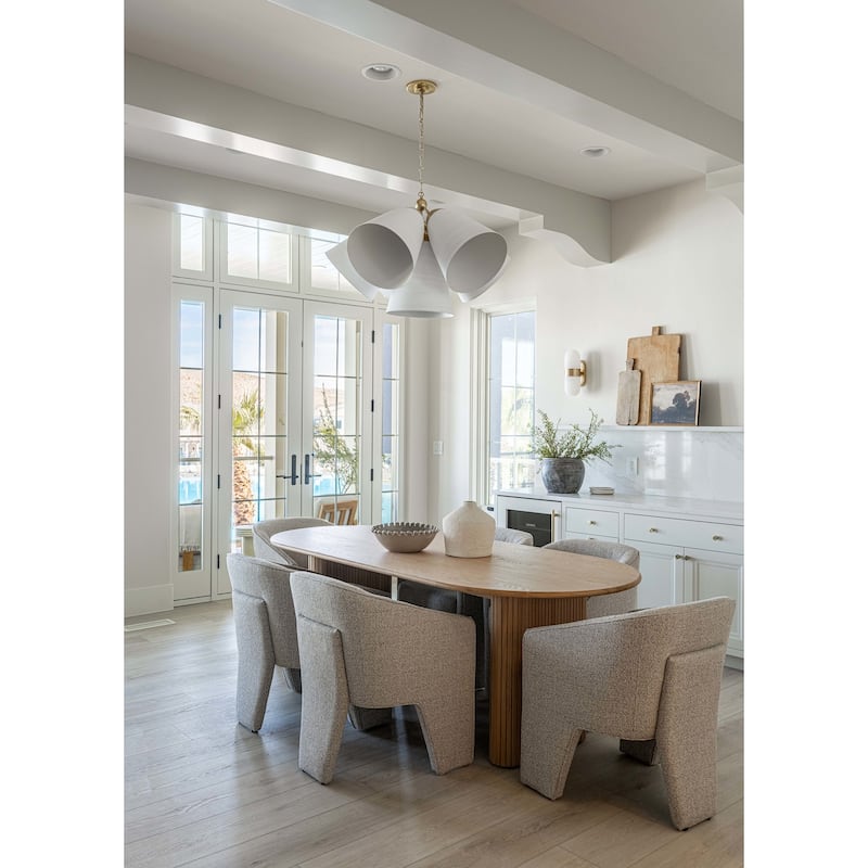 Hudson Valley Lighting BKO1502 Bronson 6 Light 38" Wide Chandelier