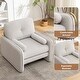 preview thumbnail 57 of 76, HOMYKA Oversized Accent Chair, Modern Sherpa Single Sofa with 2PCS Pillows
