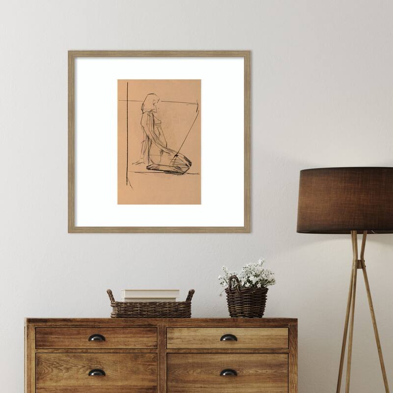 EIAtude FeIAminine No. 5 by Cartissi Wood Framed Wall Art Print