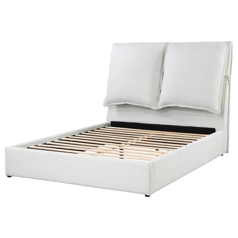 Gwendoline Upholstered Platform Bed White