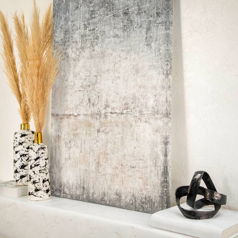 Sagebrook Home Modern Aluminum Abstract Interwoven Decorative Sculpture - 8" x 8" x 7"