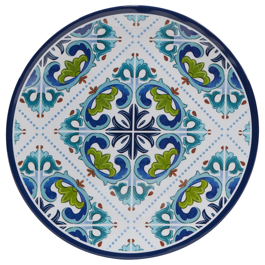 Certified International Mosaic Melamine Dinner Plates (Set of 6)