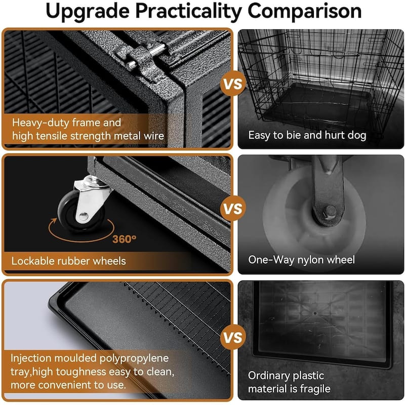 Large Dog Crate, Puppy Dog Playpen, Pet Cage for Yard, Indoor Outdoor