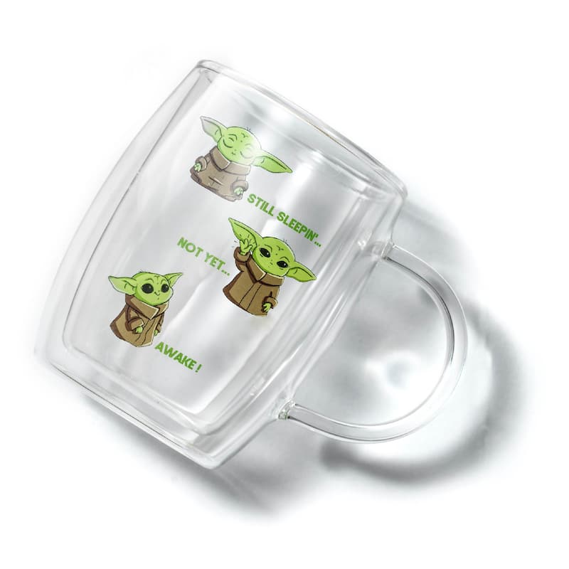 Star Wars™ Awake Mandalorian Double Walled Glass Mugs - 13.5 oz - Set of 2