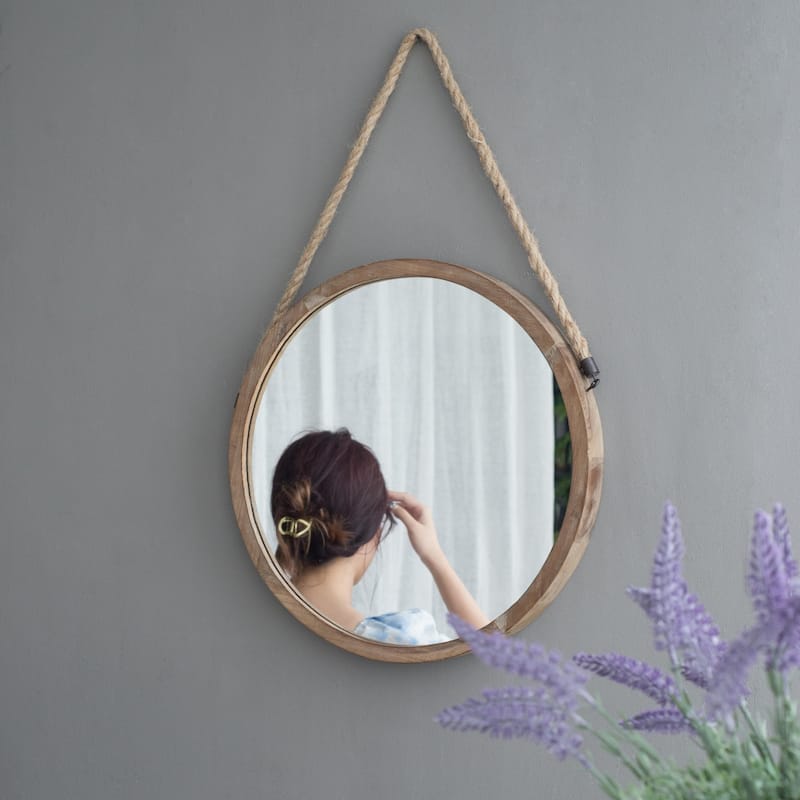 Round Metal Wall Mirror