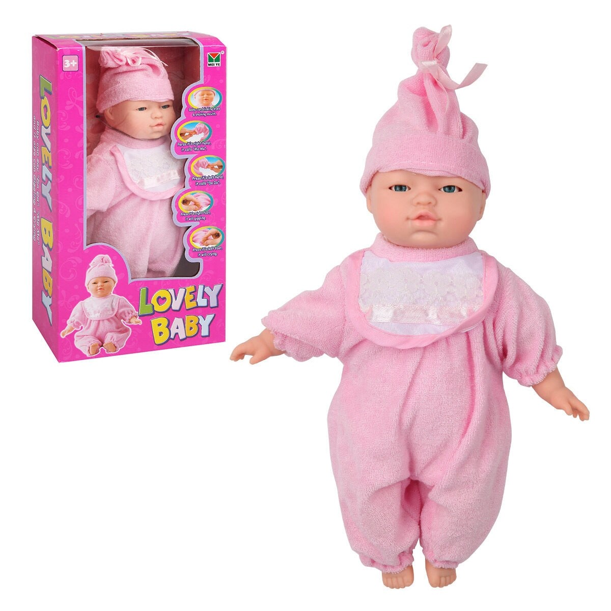 Shop Costway 14 Electric Smart Doll Handmade Lovely Baby Doll Clothes Hat Gift Overstock 18531873