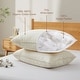 preview thumbnail 16 of 19, Set of 2 100% Organic Cotton Down Feather Pillow-in-a-pillow Design Bed Pillow