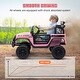 preview thumbnail 4 of 7, 12V Kids Electric SUV Ride-On Car with Remote, Bluetooth, Shock Absorption & Adjustable Speeds - Pink