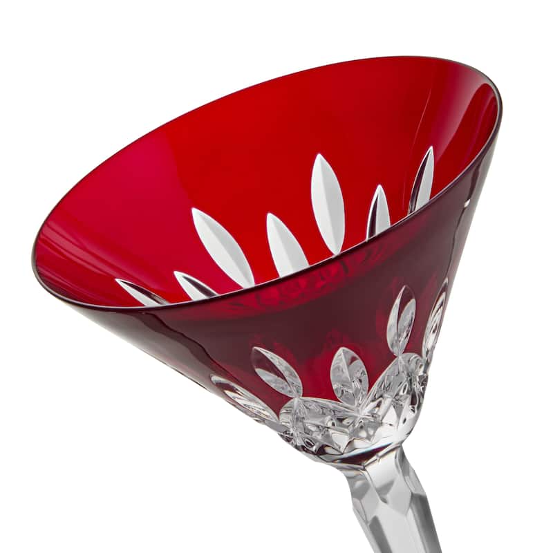 Waterford Lismore Red Martini 7floz, Set of 2