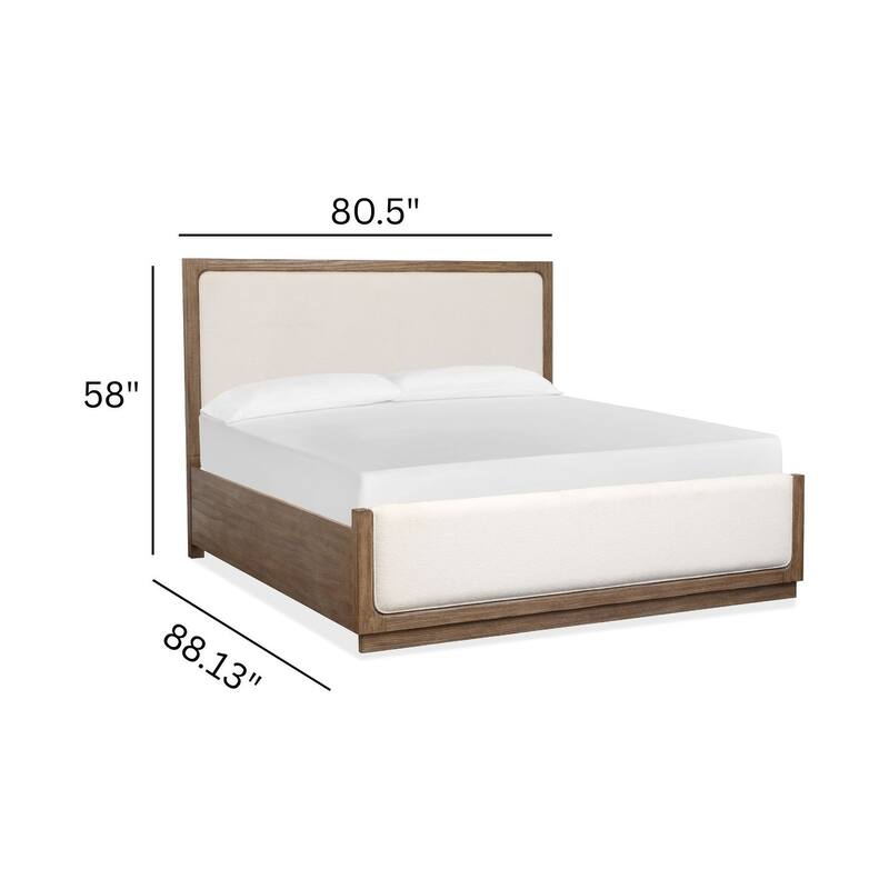 Magnussen Home Westbourne Dark Umber Upholstered Panel Bed