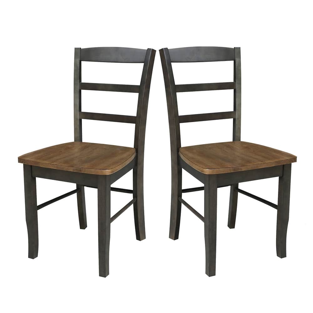 International Concepts Solid Wood Madrid Ladderback Chairs, Set of 2