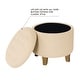 preview thumbnail 15 of 110, Carson Carrington Hare Button-tufted Round Storage Ottoman