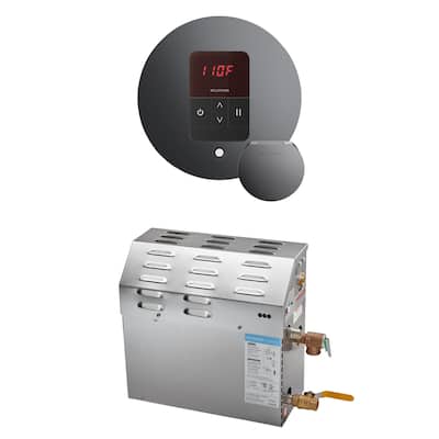 Mr Steam R07C10AL0000 Ms Itempo Round Package 7.5 kW (7500 W) Steam - Brilliant Black