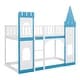preview thumbnail 13 of 16, Fantasy Castle Twin Bunk Bed, Wooden Twin Over Twin with Guardrails, Ladders, and Play Space