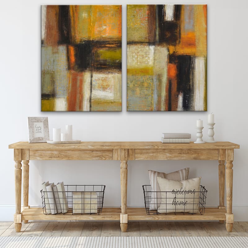'New Earth I/II' 2 Piece Wrapped Canvas Wall Art Set by Norman Wyatt Jr.
