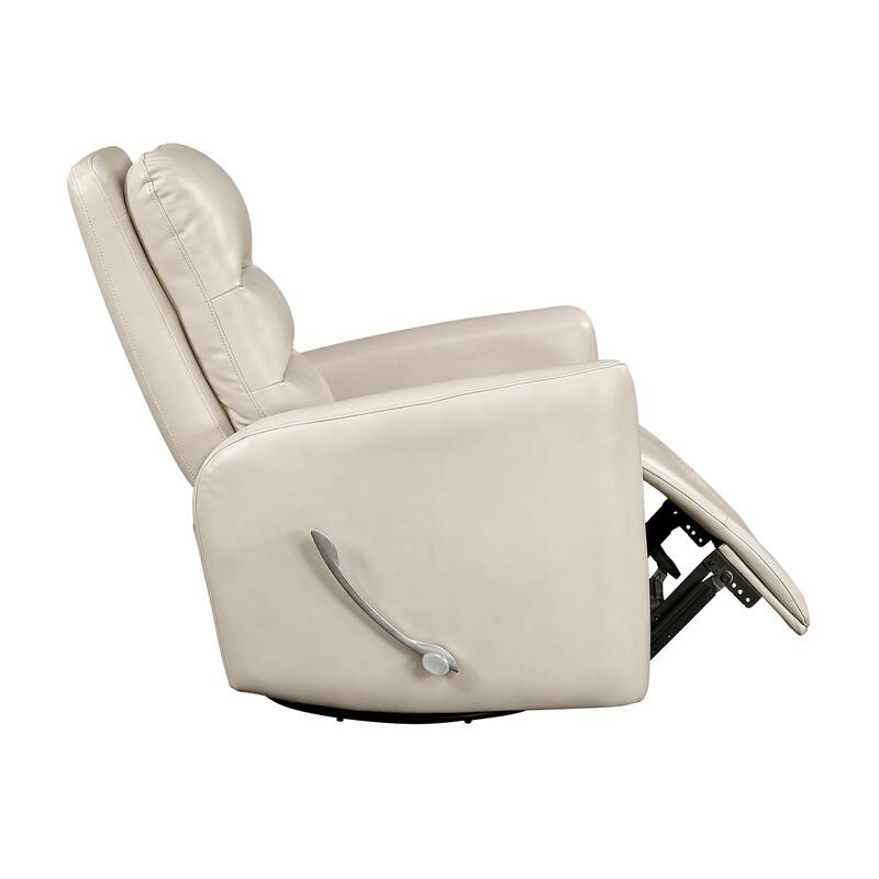 Preston 35" Faux Leather Swivel Glider Recliner - 360-Degree Swivel