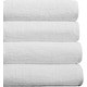 preview thumbnail 4 of 10, CTT Arsenal %100 Turkish Cotton White Bath Towel Set of 4 - 27" x 54"
