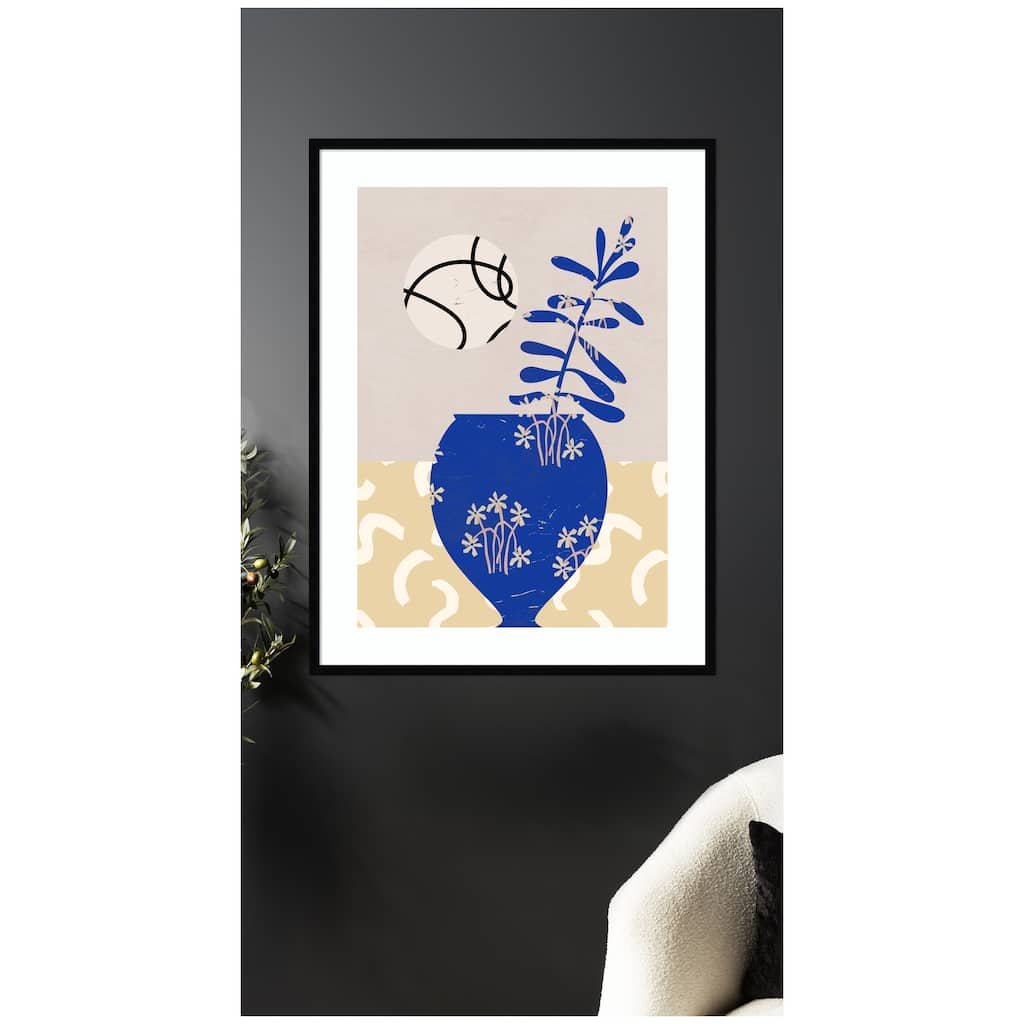 Kate and Laurel Pottery Poem No3 by Treechild Framed Wall Art Print