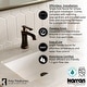 preview thumbnail 15 of 29, Karran Woodburn Single Hole Single Handle Bathroom Faucet with Matching Pop-Up Drain