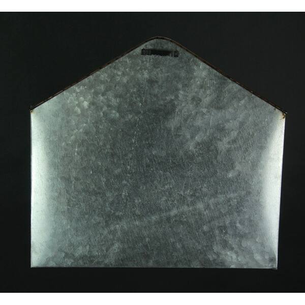 Shop Set Of 2 Galvanized Zinc Finish Envelope Wall Baskets
