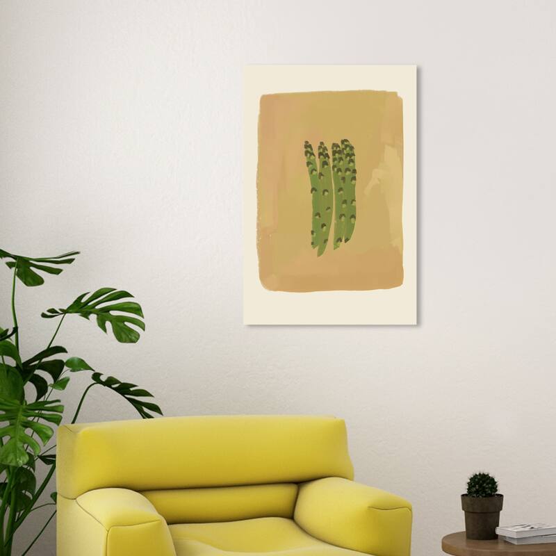 Wynwood Studio Canvas Food and Cuisine Asparagus Green and Beige Modern & Contemporary Wall Art Canvas Print - 30 x 20