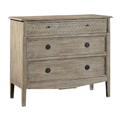 St. Anne 38-inch Traditional Chest of Drawers with Engraved Detailing