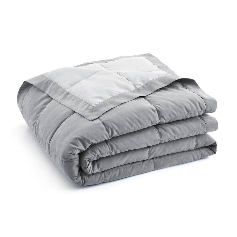 Oversized Reversible Microfiber Bedding Blankets, Lightweight and Soft with Satin Trim