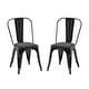 preview thumbnail 109 of 116, Industrial Metal 18 Inch Stackable Dining Chair Set