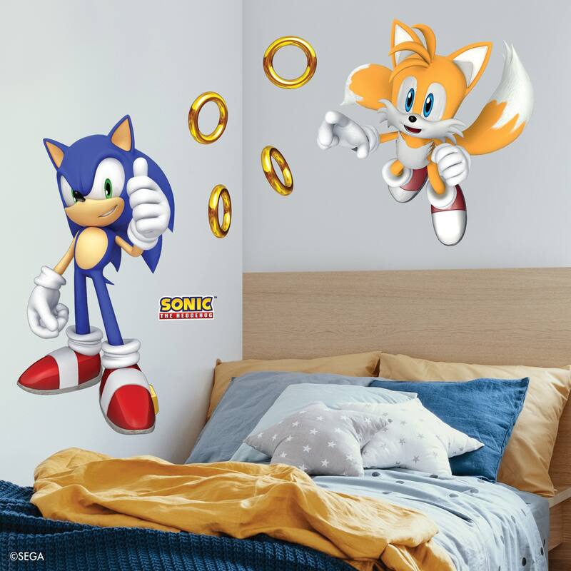 WallPops Sonic The Hedgehog Sonic and Tails Wall Decals