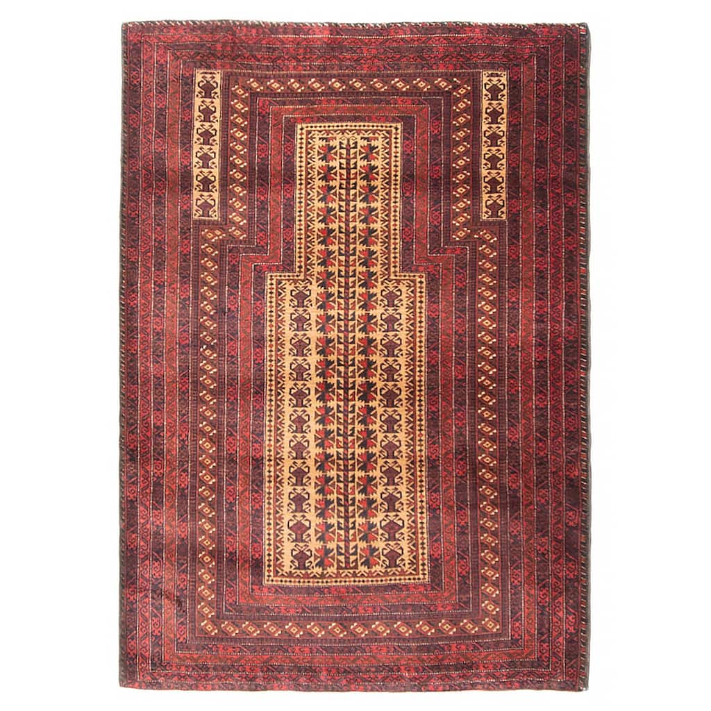 Teimani Tan Rug 3'2" x 4'8" - 3'2 x 4'8