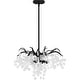 preview thumbnail 2 of 6, Maple 4-Light Earth Black Pendant Light