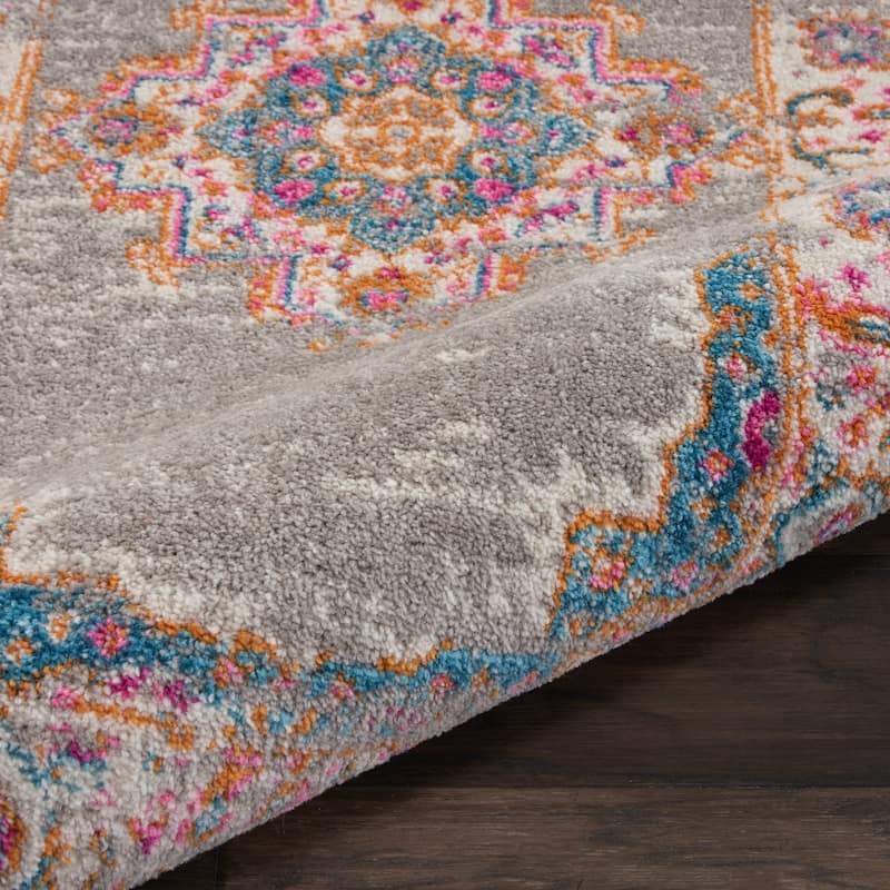 Porch & Den Dobbin Vintage Persian Medallion Farmhouse Area Rug